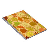 Herbstblätter: nahtloser Stoffdruck Notizblock (Rechte Seite)