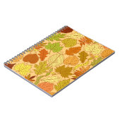 Herbstblätter: nahtloser Stoffdruck Notizblock (Linke Seite)