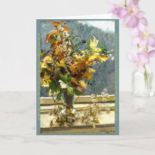 Herbstblätter, Olga Wisinger-Florian Karte