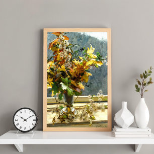Herbstblätter, Olga Wisinger-Florian Poster