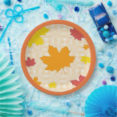 Herbstblätter Papierplatte Pappteller (Party)