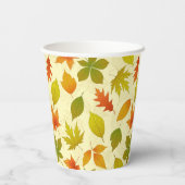 Herbstblätter Pappbecher (Rückseite)