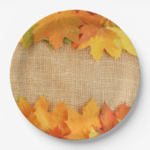 Herbstblätter Pappteller (Vorderseite)