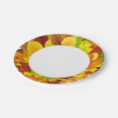 Herbstblätter Pappteller (Schrägansicht)