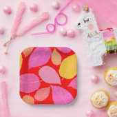 Herbstblätter. Pappteller (Party)