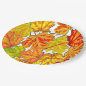 HERBSTBLÄTTER PAPPTELLER (Schrägansicht)