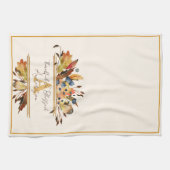 Herbstblätter personalisiert geschirrtuch (Horizontal)