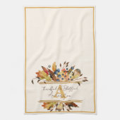 Herbstblätter personalisiert geschirrtuch (Vertikal)
