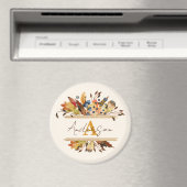 Herbstblätter personalisiert magnet (In Situ (Geschirrspüler))