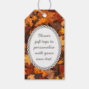 Herbstblätter Personalisierte Nachricht Geschenkanhänger