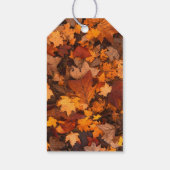 Herbstblätter Personalisierte Nachricht Geschenkanhänger (Rückseite)
