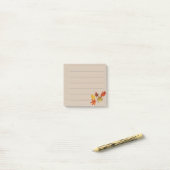 Herbstblätter post-it klebezettel (Auf Schreibtisch)