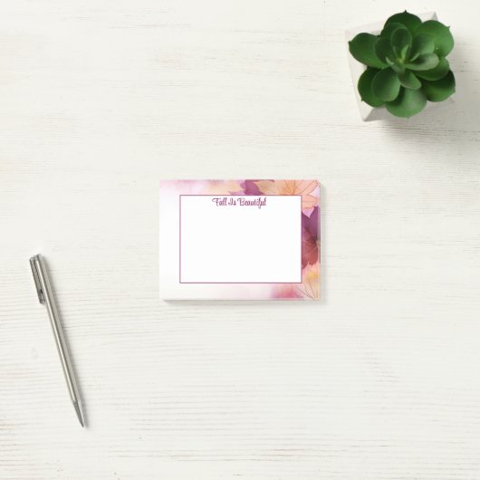 Herbstblätter Post-it Klebezettel (Büro)