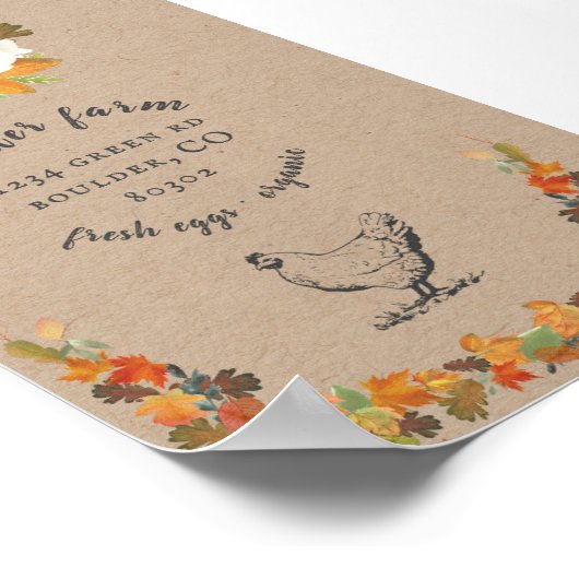 Herbstblätter Poster (Ecke)