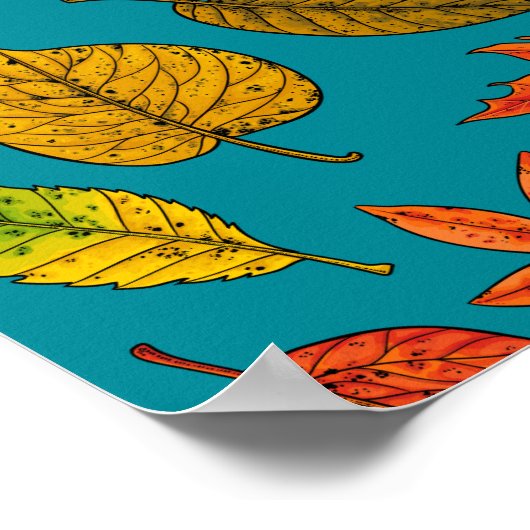 Herbstblätter Poster (Ecke)