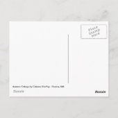 Herbstblätter Postkarte (Rückseite)