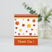 Herbstblätter Postkarte (Stehend Vorderseite)