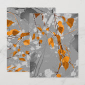Herbstblätter Postkarte (Vorne/Hinten)