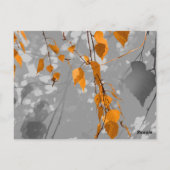 Herbstblätter Postkarte (Rückseite)