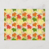 Herbstblätter Postkarte (Vorderseite)