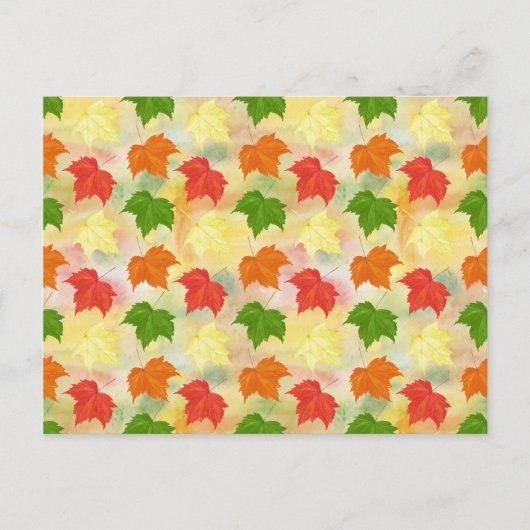 Herbstblätter Postkarte (Vorderseite)