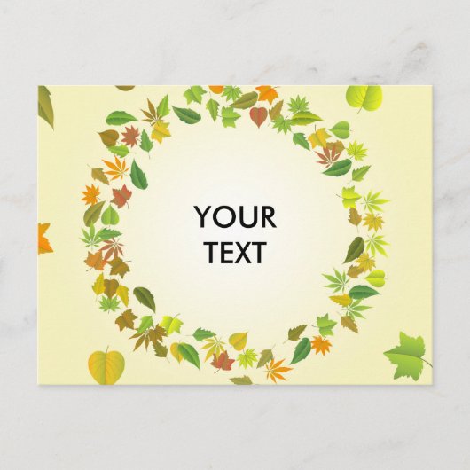 Herbstblätter Postkarte (Vorderseite)