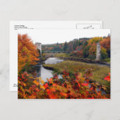 Herbstblätter Postkarte (Vorne/Hinten)