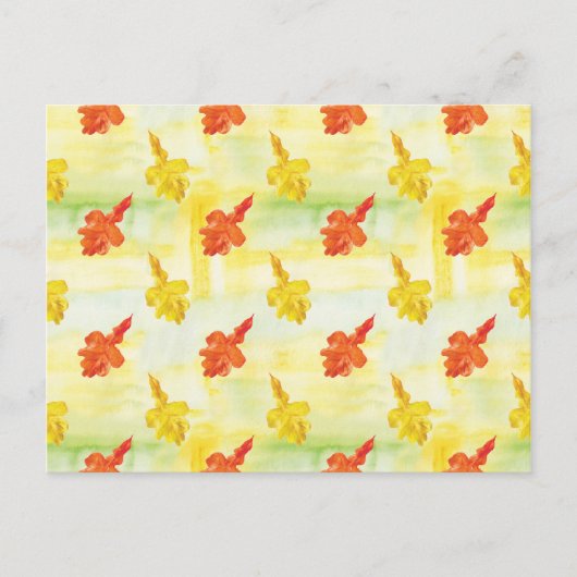 Herbstblätter Postkarte (Vorderseite)