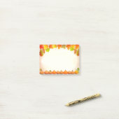 Herbstblätter & Pumpkins auf Rollen Post-it Klebezettel (Auf Schreibtisch)