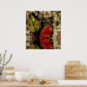 Herbstblätter reflektieren die Printwerbung Poster (Küche)