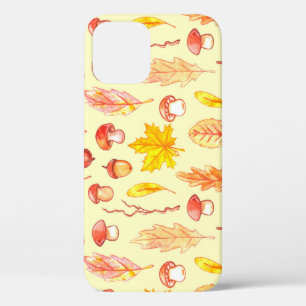 Herbstblätter: Retro-Tapete mit Aquarellfarbe Case-Mate iPhone Hülle