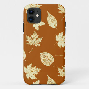 Herbstblätter - Rostbraun und Sahne Case-Mate iPhone Hülle