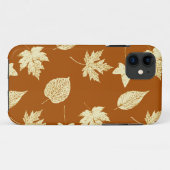Herbstblätter - Rostbraun und Sahne Case-Mate iPhone Hülle (Rückseite (Horizontal))