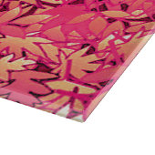 Herbstblätter, Rot und Orange Schneidebrett (Ecke)