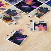 Herbstblätter Rustikales Patchwork-Quilt Collage Puzzle (Seite)