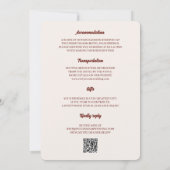 Herbstblätter Saisonale Hochzeit Charm Einladung (Rückseite)