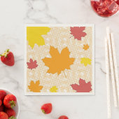 Herbstblätter Serviette (Beispiel)