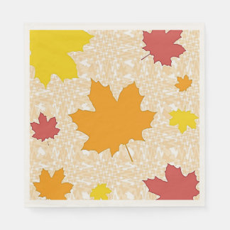 Herbstblätter Serviette