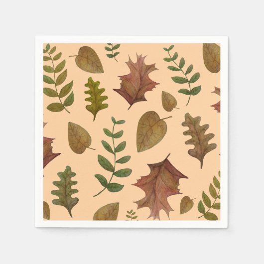 Herbstblätter Serviette (Vorderseite)