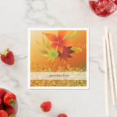 Herbstblätter Serviette (Beispiel)