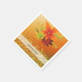 Herbstblätter Serviette (Ecke)