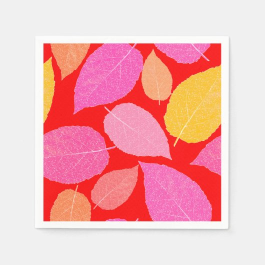 Herbstblätter. Serviette (Vorderseite)