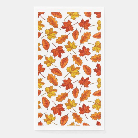 Herbstblätter Serviette (Vorderseite)