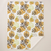 Herbstblätter Sherpadecke (Vorderseite)