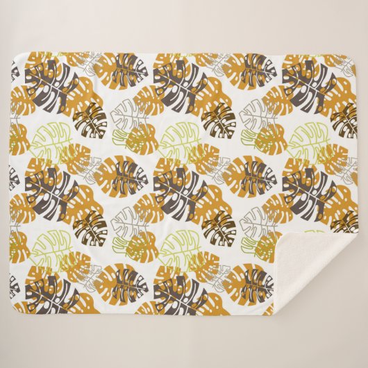 Herbstblätter Sherpadecke (Vorderseite (Horizontal))