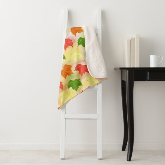 Herbstblätter Sherpadecke (Beispiel)