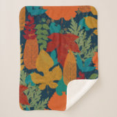 Herbstblätter Sherpadecke (Vorderseite)