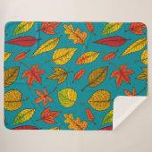 Herbstblätter Sherpadecke (Vorderseite (Horizontal))