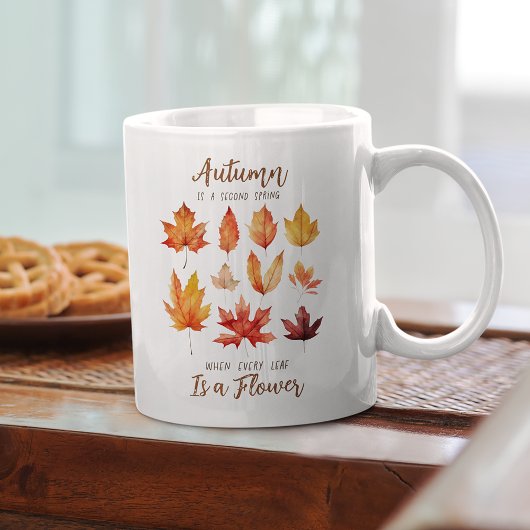 Herbstblätter sind Blume Zitat Küche Kaffeetasse