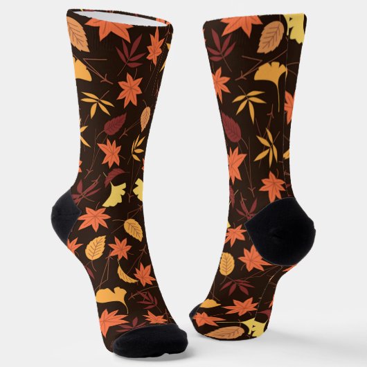 Herbstblätter Socken Herbst (Gewinkelt)